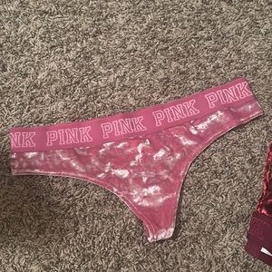Pink bottom thong size M
